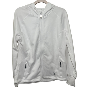 Spyder New Hayer full-zip hooded fleece jacket L gym hiking outdoors